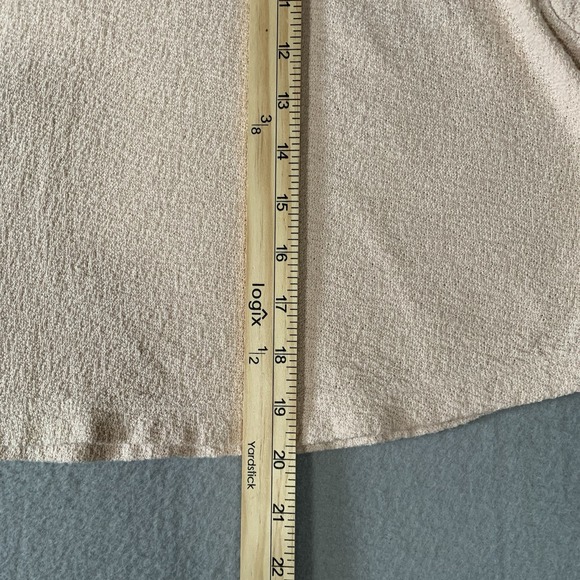 Madewell Texture & Thread Flutter Sleeve Blush‎ Pink U-Hem Top Shirt Size Small - Picture 3 of 7